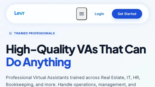 LevR website preview